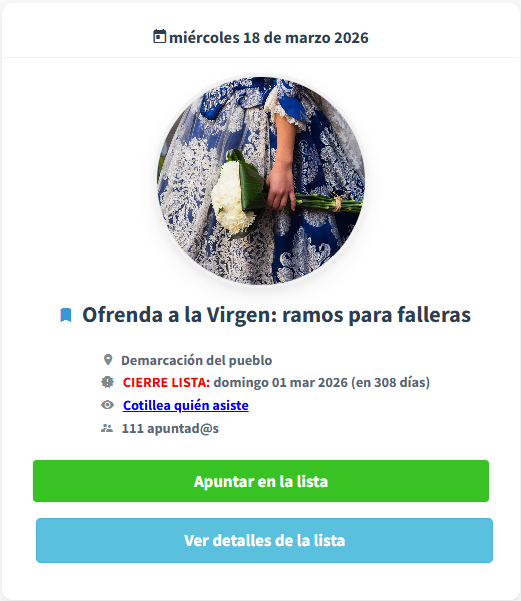 Panel de control de Flama